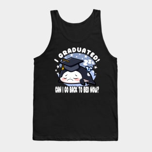 Orca Graduated Can I Go Back To Bed Now White Tank Top